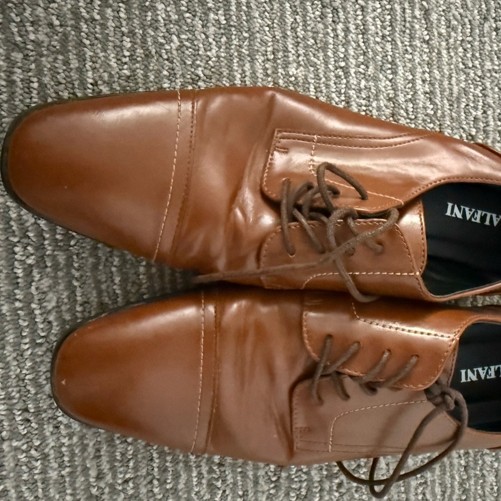 LF Brown Kids Dress Shoes